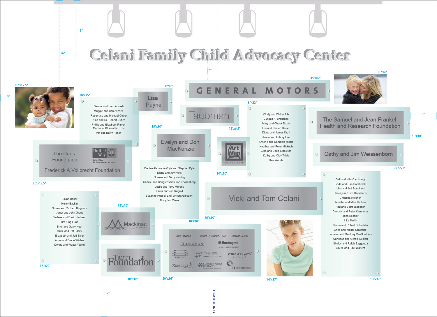 21721 Donor Wall layout